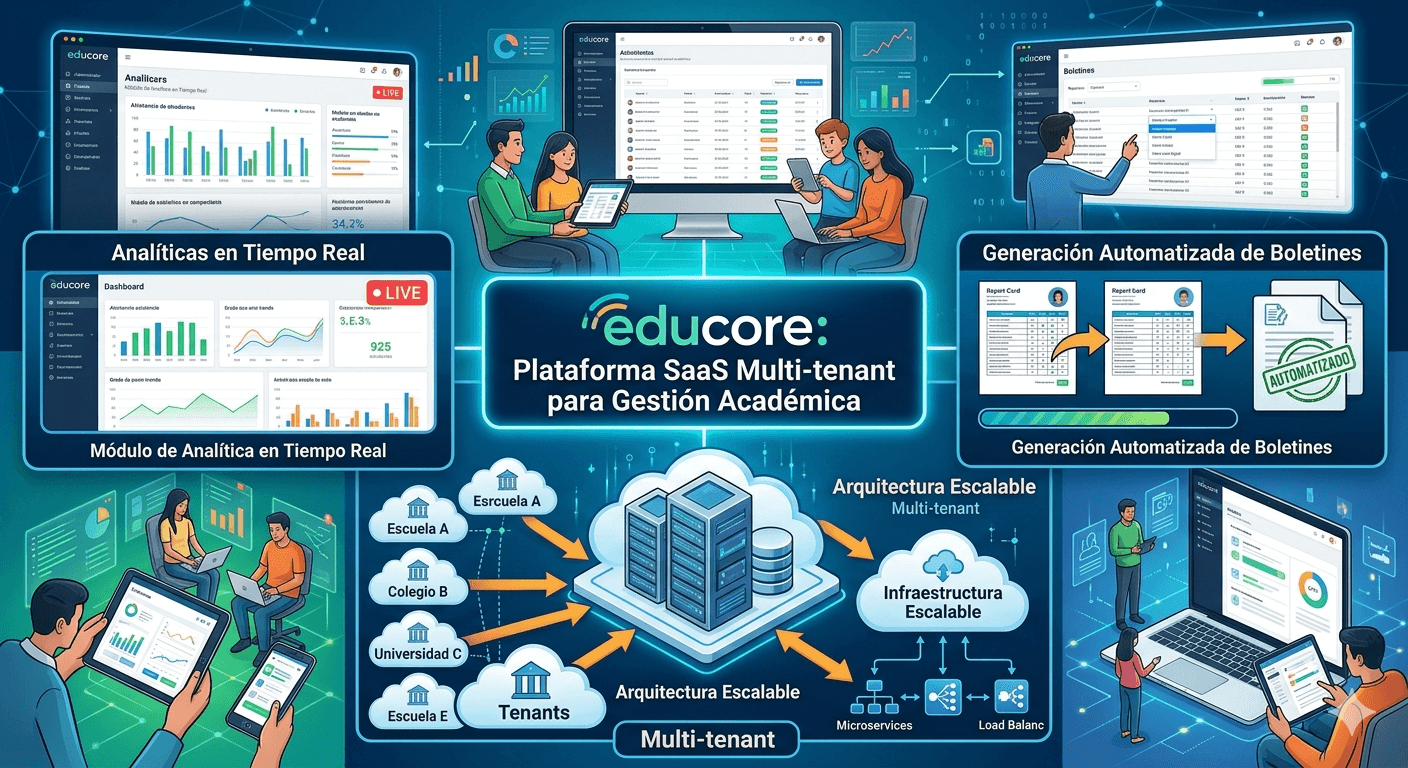 Plataforma SaaS Multi-Tenant de Gestión Académica (En desarrollo)